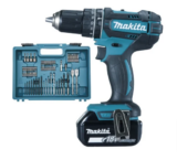 Makita DHP482 Akkuschrauber – 2Akkus +Bit-& Bohrerset für 190€ (statt 300€)