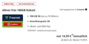 Vodafone Allnet-Flat mit 100GB 5G effektiv für nur 10,82€ monatlich