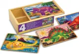 Melissa & Doug Holzpuzzle Dino Motive – für 7,59 € inkl. Prime-Versand (statt 11,94 €)