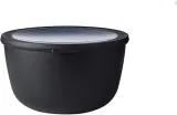 Mepal – Multi Bowl Cirqula Round – Vorratsdose mit Deckel – Geeignet als Luftdichte Aufbewahrungsbox für den Kühlschrank Mikrowellengeschirr & als Frischhaltedosen – 3000 ml – Nordic Black für 10,50 € inkl. Prime-Versand (statt 13,99 €)