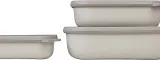 Mepal – Multischale Cirqula Rectangular 3-teiliges Set – Vorratsdosen mit Deckel  500 1000 & 2000 ml – Nordic White für 17,00 € inkl. Prime-Versand (statt 33,99 €)