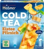 Meßmer Cold Tea Eistee Pfirsich (Kaltaufguss mit 14 Pyramidenbeuteln für jeweils 500 ml Wasser)