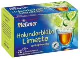 Meßmer Holunderblüte-Limette 20 Teebeutel ab 1,27 € inkl. Prime-Versand