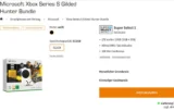 Saturn Tarifwelt: Microsoft Xbox Series S Gilded Hunter Bundle + Super Select S 10 GB Datenvolumen für 9,99 € / Monat + 55,94 € einmalig
