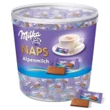 Milka Naps Alpenmilch Zartschmelzende Mini-Schokoladentäfelchen 1kg ab 14,66 € inkl. Prime-Versand