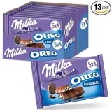 Milka und OREO Riegel (13 x 185g Schokoladenriegel mit Oreo Keksstückchen in Milchcrème) ab 20,69 € inkl. Prime-Versand (statt 41,47 €)