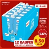 Penny Framstag: 12 Liter Milprima H-Milch für nur 8,50 € (ab 13.02.)