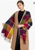 Miss Lulu Damen Schal Kariert übergroßer Quadratisch Deckenschal ab 5,99 € inkl. Prime-Versand (statt 14,99 €)