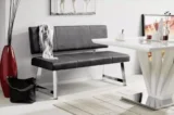 Modern Living Sitzbank in Grau mit Chromgestell für 139,30 € bei Abholung / 154,25 € inkl. Versand (statt 215€)