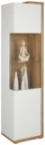 Modern Living Vitrine (Weiß/Naturfarben – 48,6/199,1/43,6 cm) für 249,00 € inkl. Versand