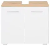 Mömax Waschbeckenunterschrank in Weiß/Eichefarben für 58,86 € inkl. Versand (42,91 € bei Abholung) (statt 117,99 €)