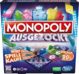 Monopoly Ausgezockt Brettspiel – schnelles Monopoly Familien-Spiel (für 2-4 Spieler)