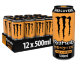 Monster Energy Rehab Peach 500 ml (12er Pack) ab 9,90 € inkl. Prime Versand zzgl. Pfand (statt 18,47 €)