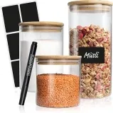 Moritz & Moritz 3X Vorratsgläser Mit Deckel Set 500Ml 750Ml 1500Ml Als Aufbewahrungsgläser Küche Für 9,49 € Inkl. Prime-Versand (Statt 17,99 €)