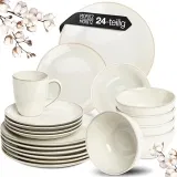 Moritz & Moritz SENSE 24-tlg. Geschirrset (6 Personen Beige) für 44,99 € inkl. Versand (statt 99,99 €)