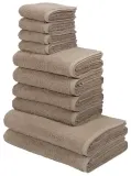 My HOME Handtuch Set Merida 10-teilig (2 Farben,  100 % Baumwolle) ab 16,33 € inkl. Versand (OTTO UP Plus)