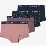 NAME IT Mädchen Hipster-Höschen (4er Pack) Gr. 110-116 für 8,24 € inkl. Prime-Versand (statt 14,50 €)