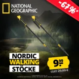 NATIONAL GEOGRAPHIC Nordic Walking Teleskopstöcke für 9,99 € zzgl. 3,95 € Versand