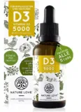NATURE LOVE® Vitamin D3 5000 (50ml flüssig) ab 4,99 € inkl. Versand (statt 15,99 €)