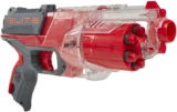 NERF Elite Disruptor Blaster, 6-Dart Trommel, 6 Elite Darts, Schnellfeuer in durchsichtiges Rot für 10,80 € inkl. Prime-Versand (statt 17,14 €)