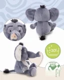 NICI Kuscheltier Elefant EL-Flora (25cm – grau – 62741)