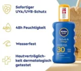 NIVEA SUN Schutz & Pflege Sonnenspray LSF 30 (200 ml) ab 5,76 € (Prime)