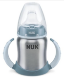 NUK Learner Cup Trinklernbecher ,Edelstahl , auslaufsicher 125mm für 8,45€ (statt 17,49€)