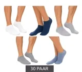 30 Paar Unisex Bio-Baumwoll-Socken (Gr. 39-42 bis 43-46)