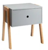 Nachttisch KETTINGE1 mit Schublade in Grau (Bambus & MDF, 44x46x35 cm) für 15,00 € bei Abholung