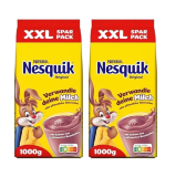 Nestlé NESQUIK, kakaohaltiges Getränkepulver zum Einrühren in Milch, 2er Pack (1 x 1Kg) für 13,58€ (statt 17,98€)