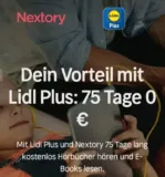 🎧📚 Nextory 75 Tage gratis: Euer Tor zur Welt der Bücher mit Lidl Plus 📚🎧