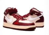 NIKE AIR FORCE 1 MID TEAM RED/WHITE-PEARL WHITE-BLACK für 89,95 € inkl. Versand (statt 139,00 €)