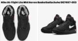 Nike Air Flight Lite Mid Herren Basketballschuhe DQ7687-003 (Gr. 38,5 bis 40,5) für 74,97 € inkl. Versand (statt 125,00 €)