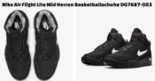 Nike Air Flight Lite Mid Herren Basketballschuhe DQ7687-003 (Gr. 38,5 bis 40,5) für 74,97 € inkl. Versand (statt 125,00 €)