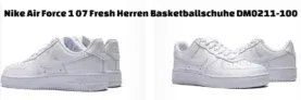 Nike Air Force 1 07 Fresh Herren Basketballschuhe DM0211-100 (Gr. 42,5 bis 47,5) für 101,40 € inkl. Versand