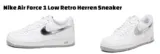 Nike Air Force 1 Low Retro Herren Sneaker DZ6755-100 (Gr. 36,5 bis 47,5) für 87,20 € inkl. Versand