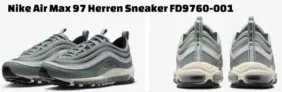 Nike Air Max 97 Herren Sneaker FD9760-001 (Gr 35,5 bis 49,5) für 104,98 € inkl. Versand