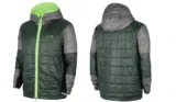 Nike Jacke Sportswear Synthetic-Fill Fleece grau/dunkelgrün (Gr. S bis XL) – für 69,95 € inkl. Versand statt 100,00 €