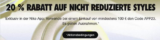 Nike: 20 % Rabatt auf nicht reduzierte Styles (nur per App, 100 € MBW)