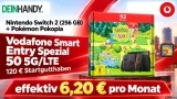 DEINHANDY: Nintendo Switch 2 (256 GB) + Pokémon Pokopia + 120 € Startguthaben + Vodafone Smart Entry Spezial 50 5G/LTE für 29,99 € / Monat + 47,98 € einmalig