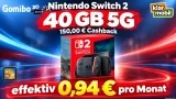 Gomibo: Nintendo Switch 2 + 150,00 € Cashback + klarmobil Telekom Allnet-Flat 40 GB 5G für 29,99 € / Monat + 51,90 € einmalig