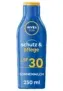 250 ml Nivea Sun Schutz & Pflege Sonnenmilch Lichtschutzfaktor 50+  ab 7,16 € inkl. Prime-Versand