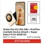 MediaMarkt Tarifwelt: Nubia Flip 5G (256 GB) + McAfee LiveSafe Device Attach + Super Select M On 40GB 5G für 12,99 € / Monat + 84,94 € einmalig
