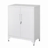 SONGMICS Aufbewahrungsschrank Weiß