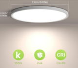 OTREN 20W LED Deckenlampe in Neutralweiß (Ø23 cm)