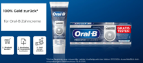 Gratis Testen: Oral-B Zahnpasta [100% Cashback]