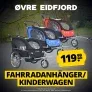 Øvre Eidfjord Alpström 2-in-1 Fahrradanhänger Kinderwagen (3 Farben) ab 107,99  € inkl. Versand