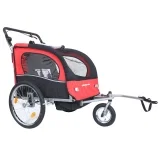 Øvre Eidfjord Alpström 2-in-1 Fahrradanhänger Kinderwagen (in Rot)