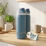 Owala FreeSip Isolierte Edelstahl Trinkflasche mit Strohhalm 2er Pack (945 ml) für 37,99 € inkl. Versand