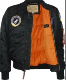 Alpha Industries MA-1 VF Nasa Bomberjacke Schwarz Multi für 78,90 € inkl. Versand (statt 129,92 €)